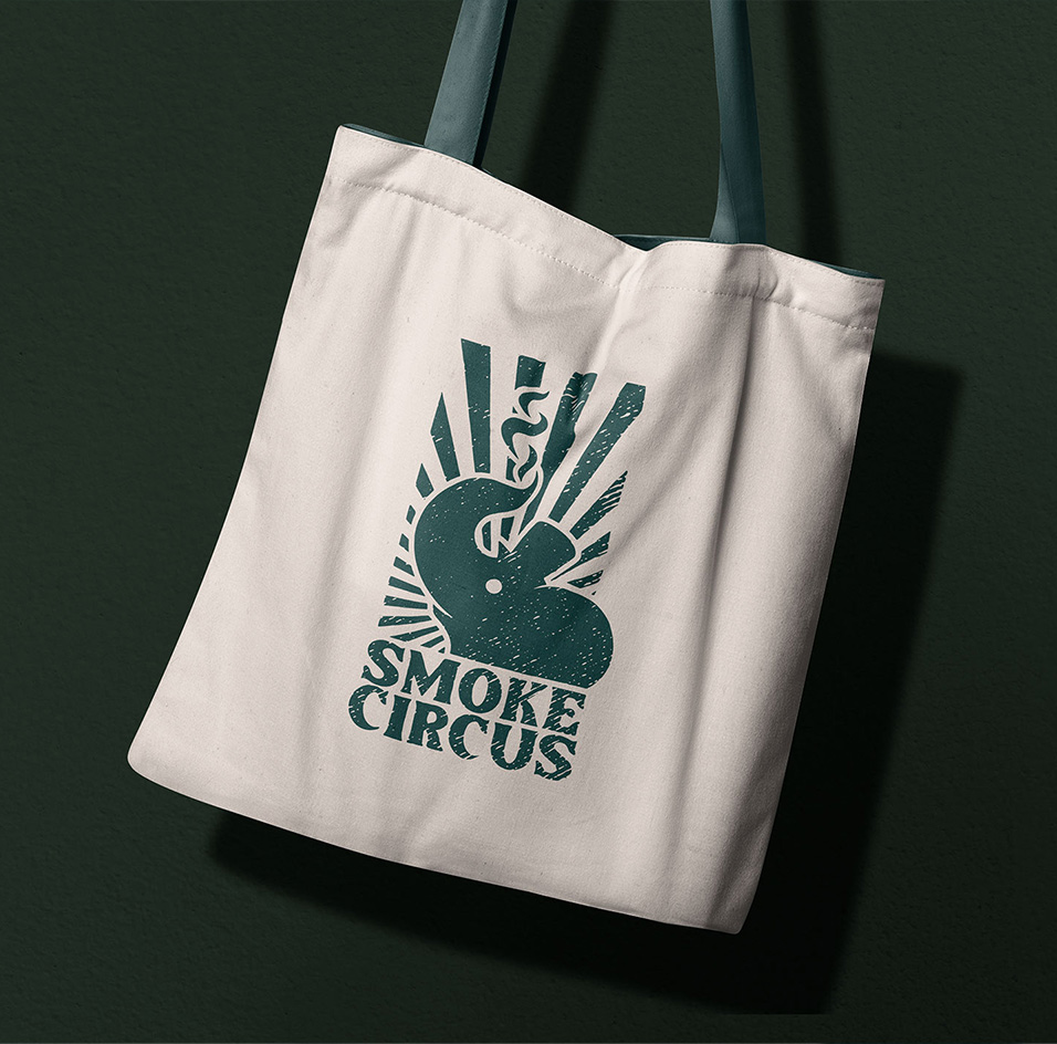 tote bag design with logo on front