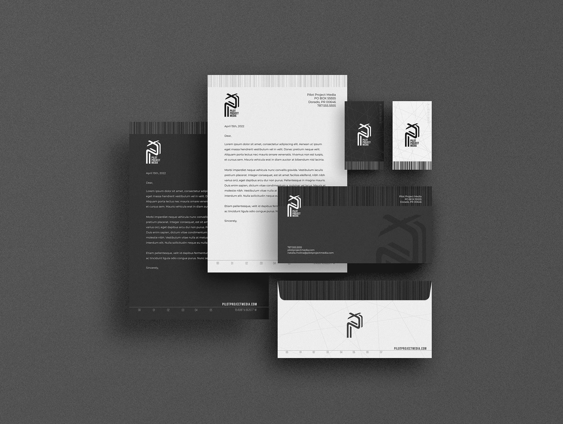 papeleria de branding graphic design