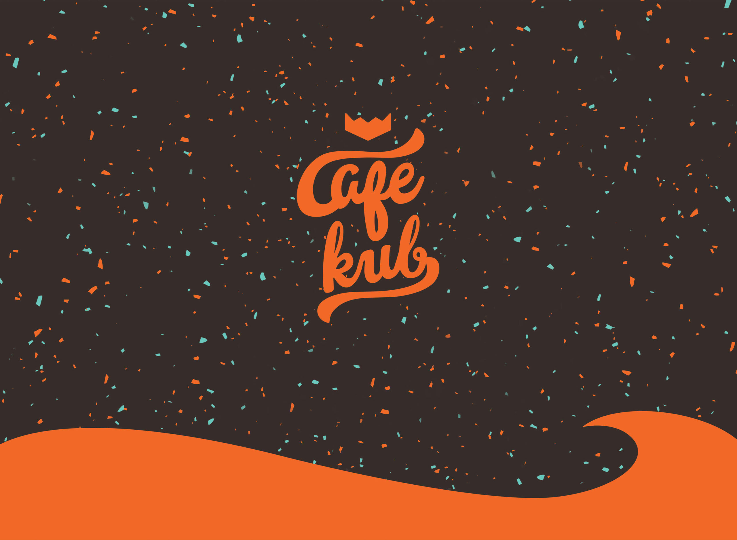 banner con logo de la marca de cafe