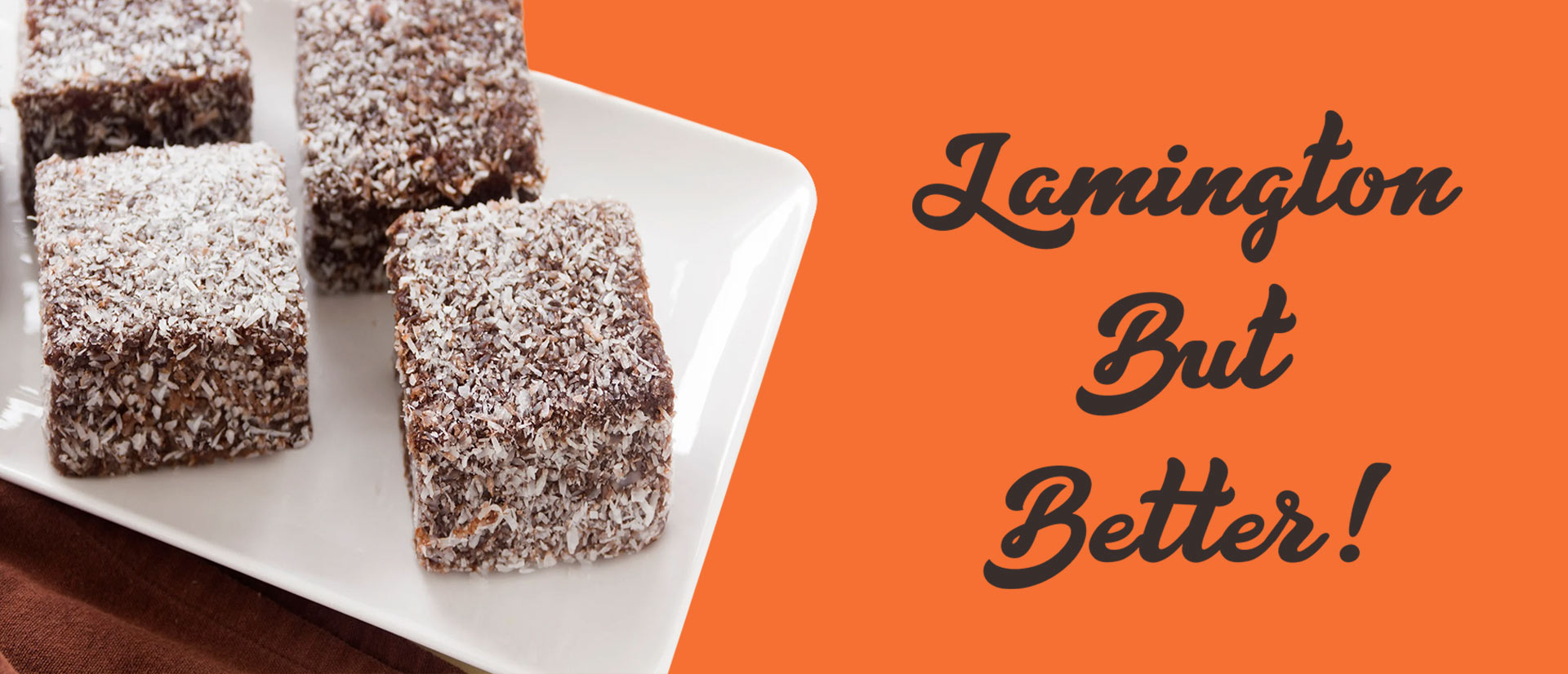 Lamington but better slogan de marca