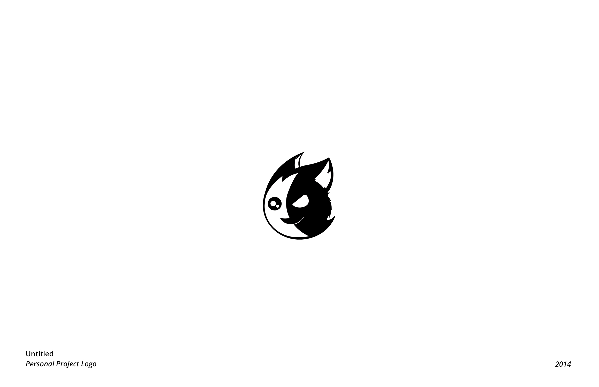 character black logo on white background