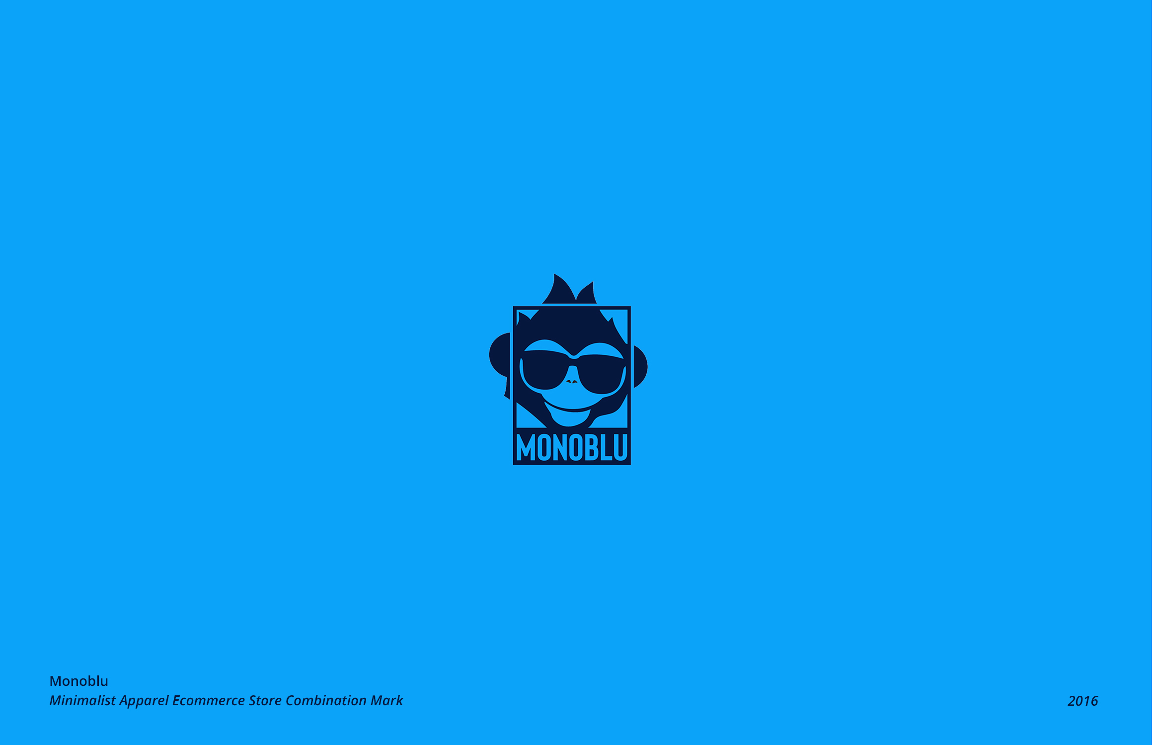 monoblu logo on blue background